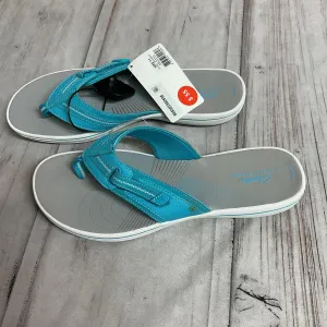 Sandals Flip Flops By Clarks In Blue, Size:11