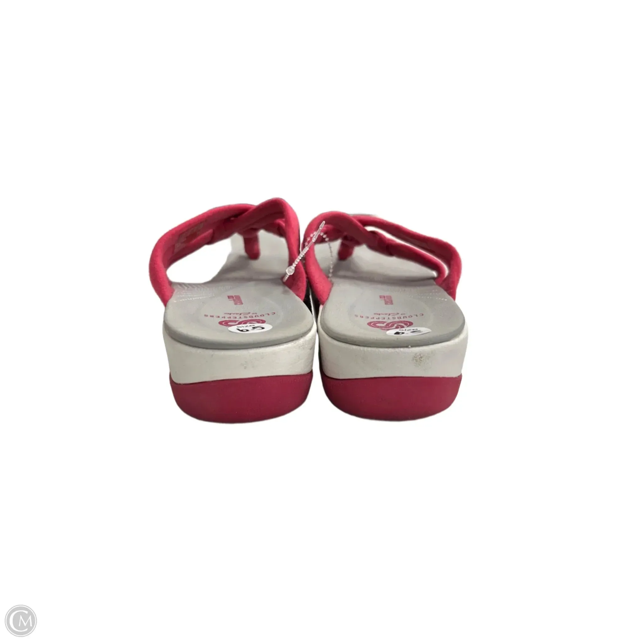 Sandals Flip Flops By Clarks In Pink, Size: 9 clarks