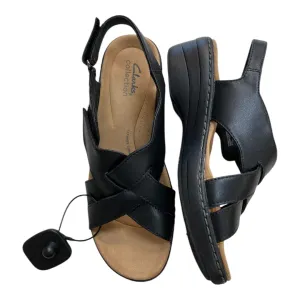 Sandals Heels Block By Clarks In Black, Size:8