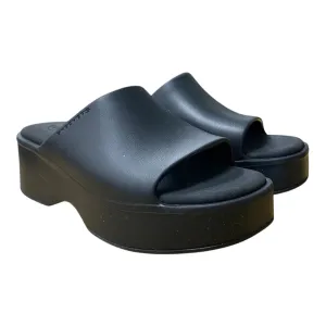Sandals Heels Platform By Skechers In Black, Size:7