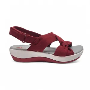 Sandals Sport By Clarks In Grey & Red, Size: 5.5