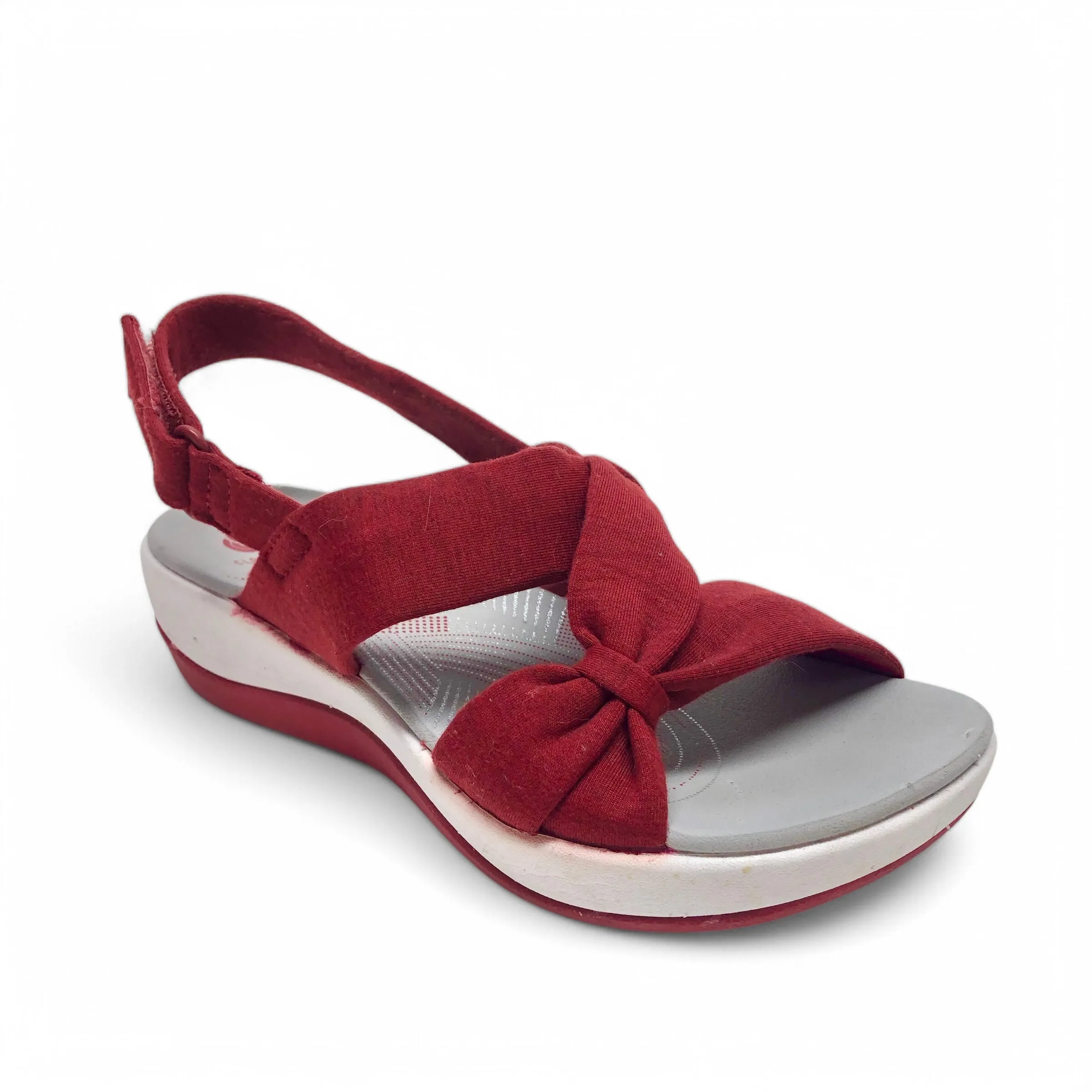 Sandals Sport By Clarks In Grey & Red, Size: 5.5