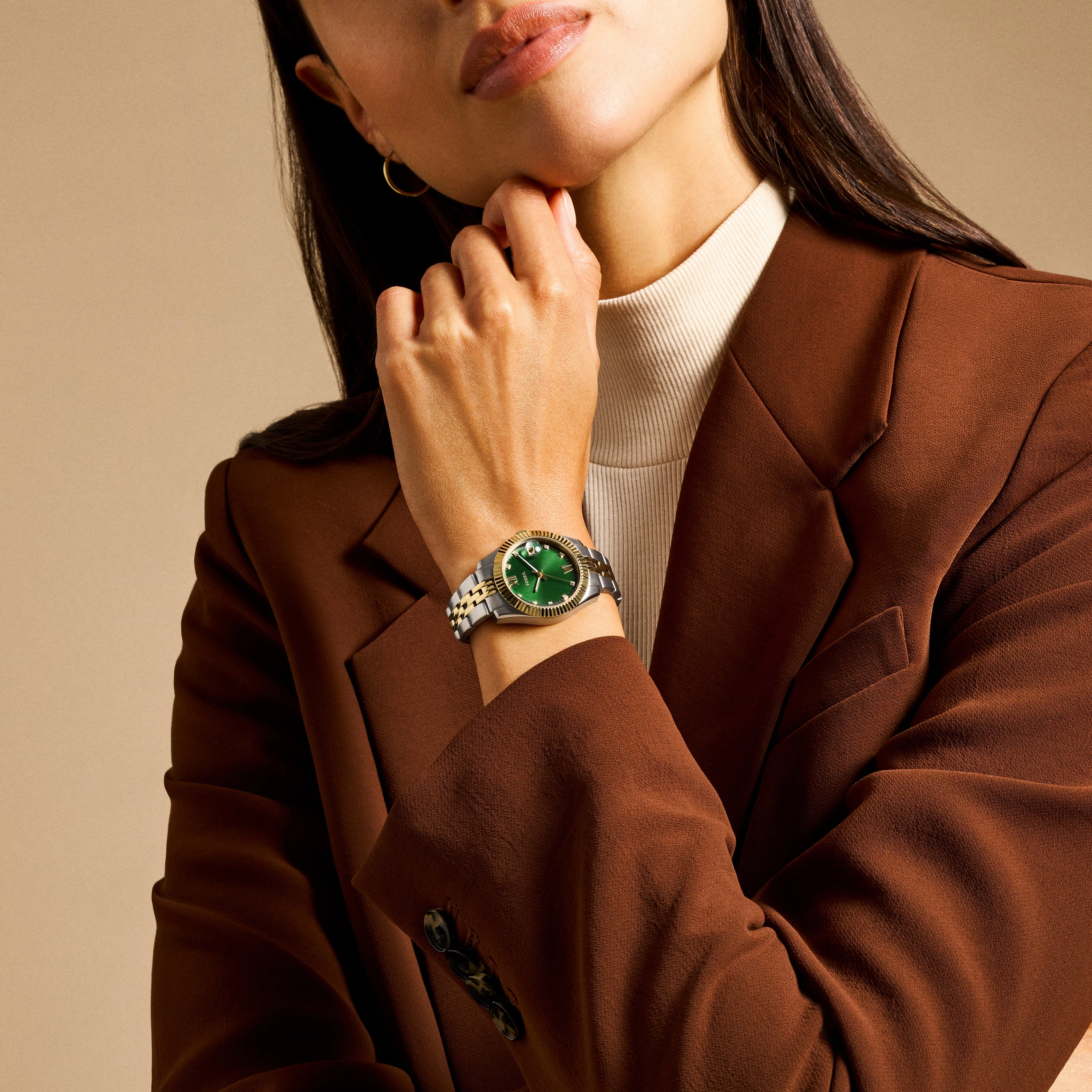 Scarlette Three-Hand Date Two-Tone Stainless Steel Watch