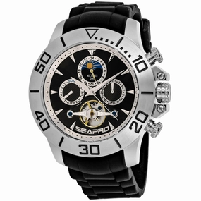 Seapro Men's Watch - Montecillo Automatic Black Dial Rubber Bracelet | SP5120