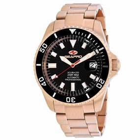 Seapro Men's Watch - Scuba 200 Automatic Black Dial Plated Steel Bracelet | SP4322