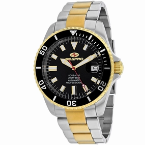 Seapro Men's Watch - Scuba 200 Automatic Black Dial Plated Steel Bracelet | SP4326