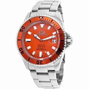 Seapro Men's Watch - Scuba 200 Automatic Orange Dial Steel Bracelet | SP4315