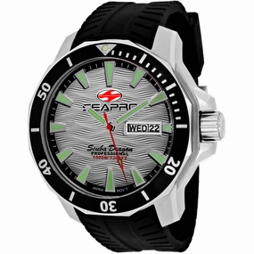 Seapro Men's Watch - Scuba Dragon Diver Quartz Silver Dial Rubber Strap | SP8312