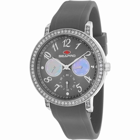 Seapro Women's Watch - Swell Quartz Silver Tone Case Grey Dial Rubber Strap | SP4413
