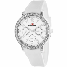 Seapro Women's Watch - Swell Quartz Silver Tone Case White Rubber Strap | SP4410