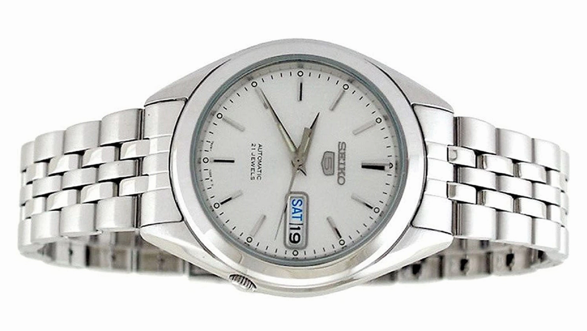 Seiko 5 Sports SNKL15K1 Silver Stainless Automatic Watch for Men