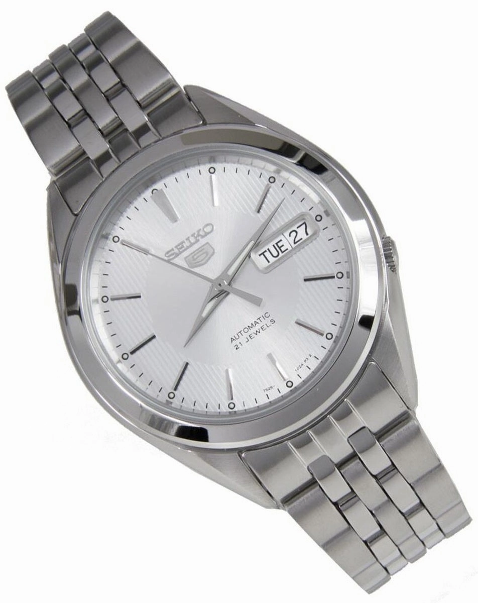 Seiko 5 Sports SNKL15K1 Silver Stainless Automatic Watch for Men
