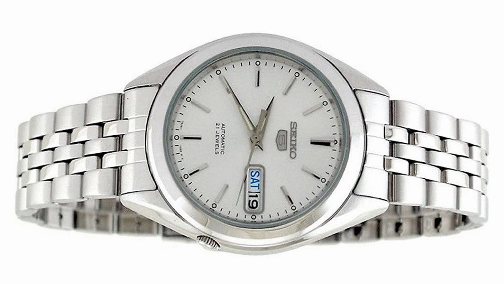 Seiko 5 Sports SNKL15K1 Silver Stainless Automatic Watch for Men