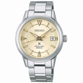 Seiko Men's Watch - Prospex Automatic Cream Dial Stainless Steel Bracelet | SPB241J1