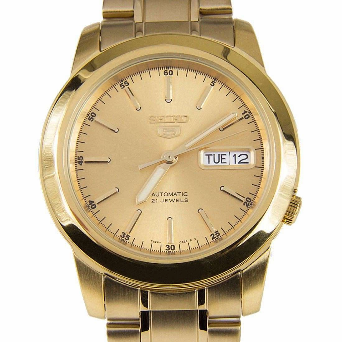 SEIKO SNKE56K1 Automatic Gold Stainless Steel Watch for Men