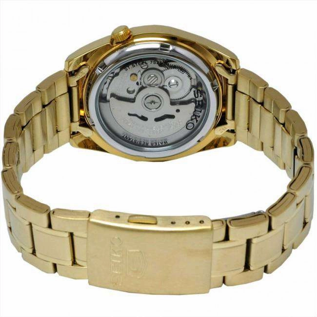 SEIKO SNKK84K1 Automatic Gold Stainless Steel Watch for Men