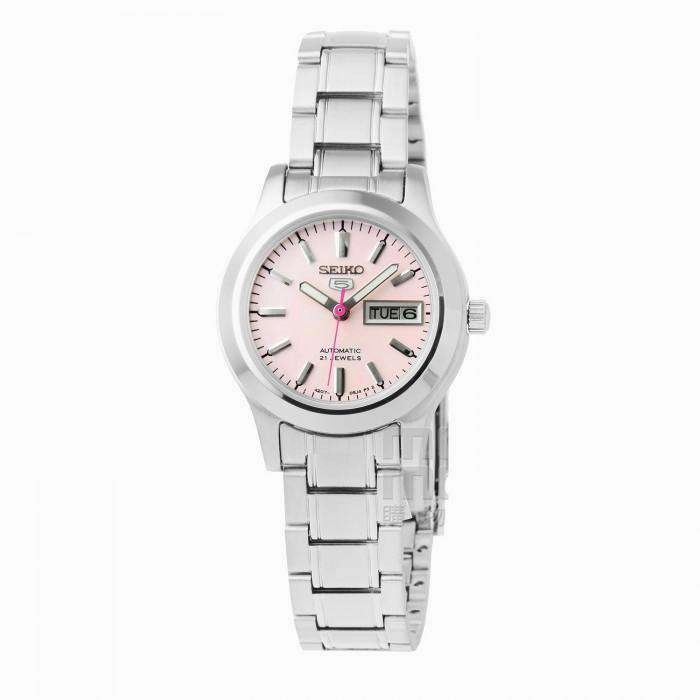 SEIKO SYMD91K1 Automatic Silver Stainless Steel Pink Dial Watch for Women