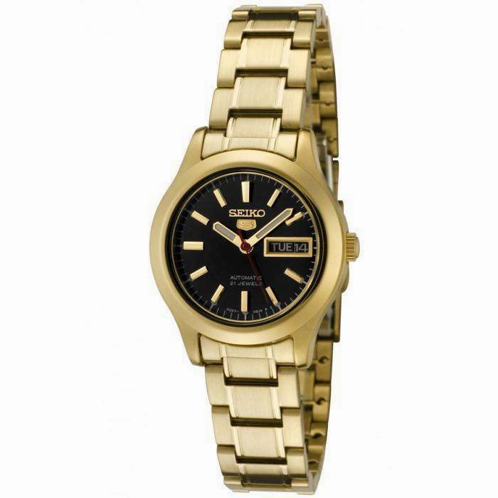 SEIKO SYMD96K1 Automatic Gold Stainles Steel Watch for Women