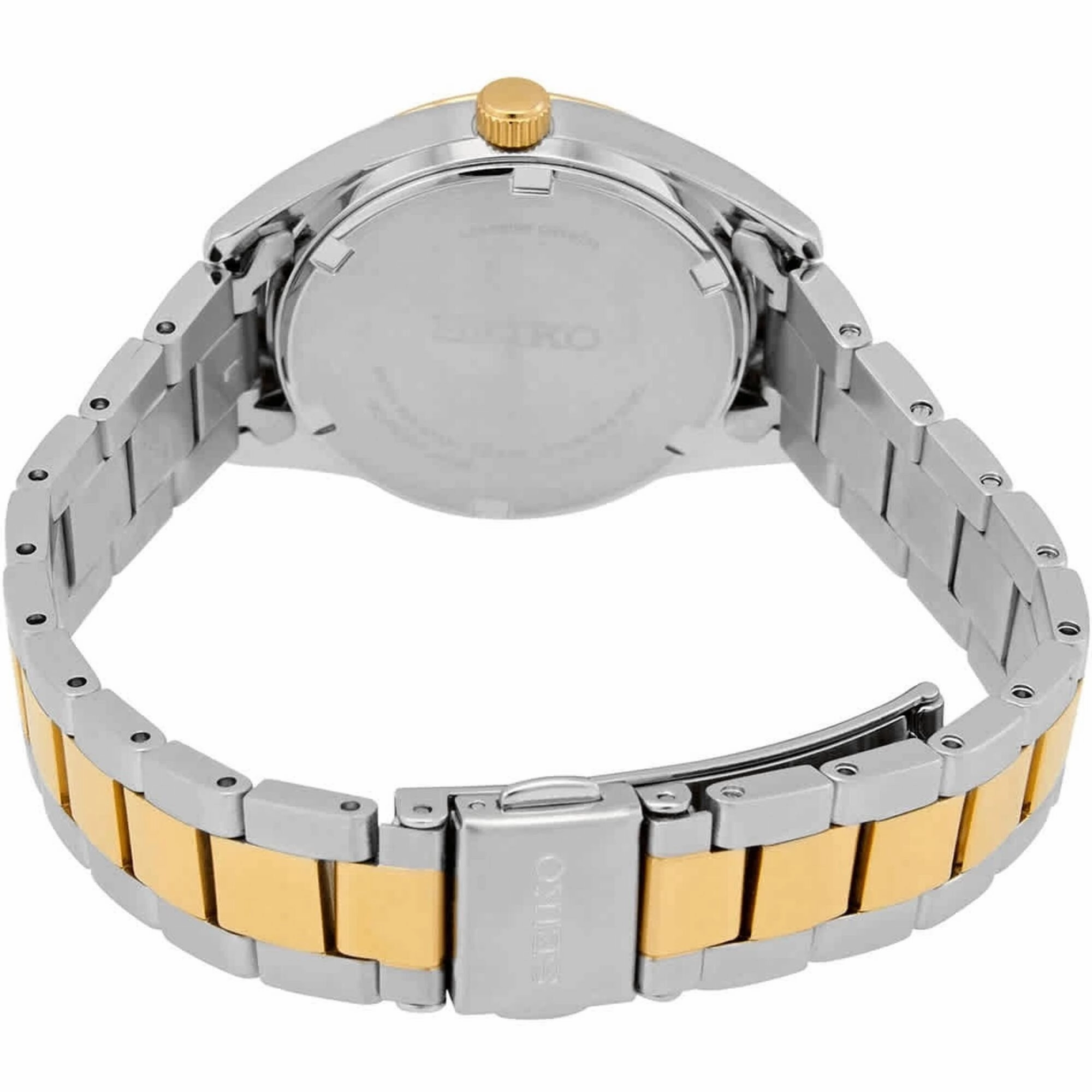 Seiko Women's Watch - Classic Quartz Gold Tone Dial Two Tone Bracelet | SUR354P1
