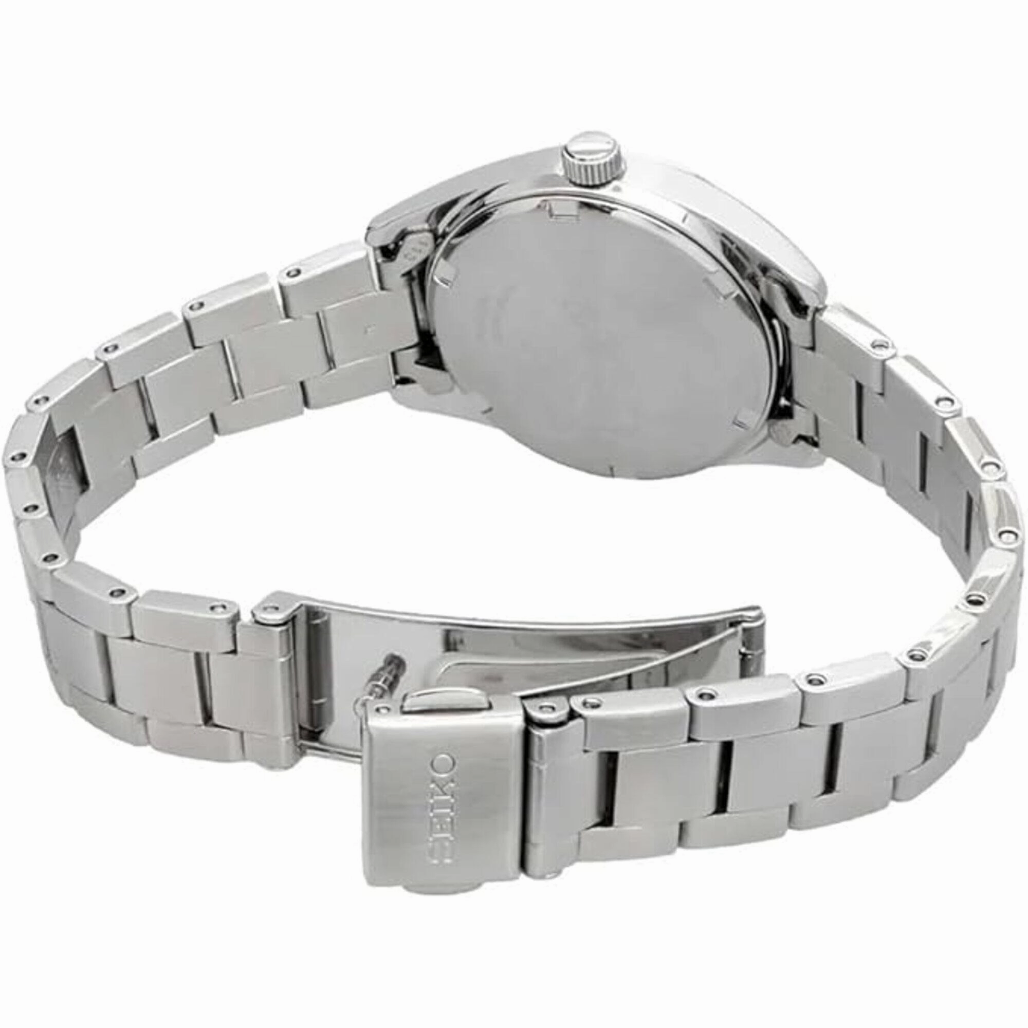 Seiko Women's Watch - Classic Quartz Silver Tone Dial Steel Bracelet | SUR349P1