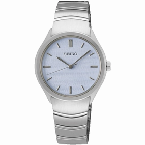 Seiko Women's Watch - Essentials Quartz Blue Dial Stainless Steel Bracelet | SUR549