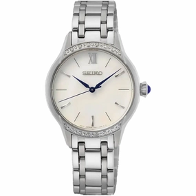 Seiko Women's Watch - Quartz White Dial Stainless Steel Bracelet | SRZ543