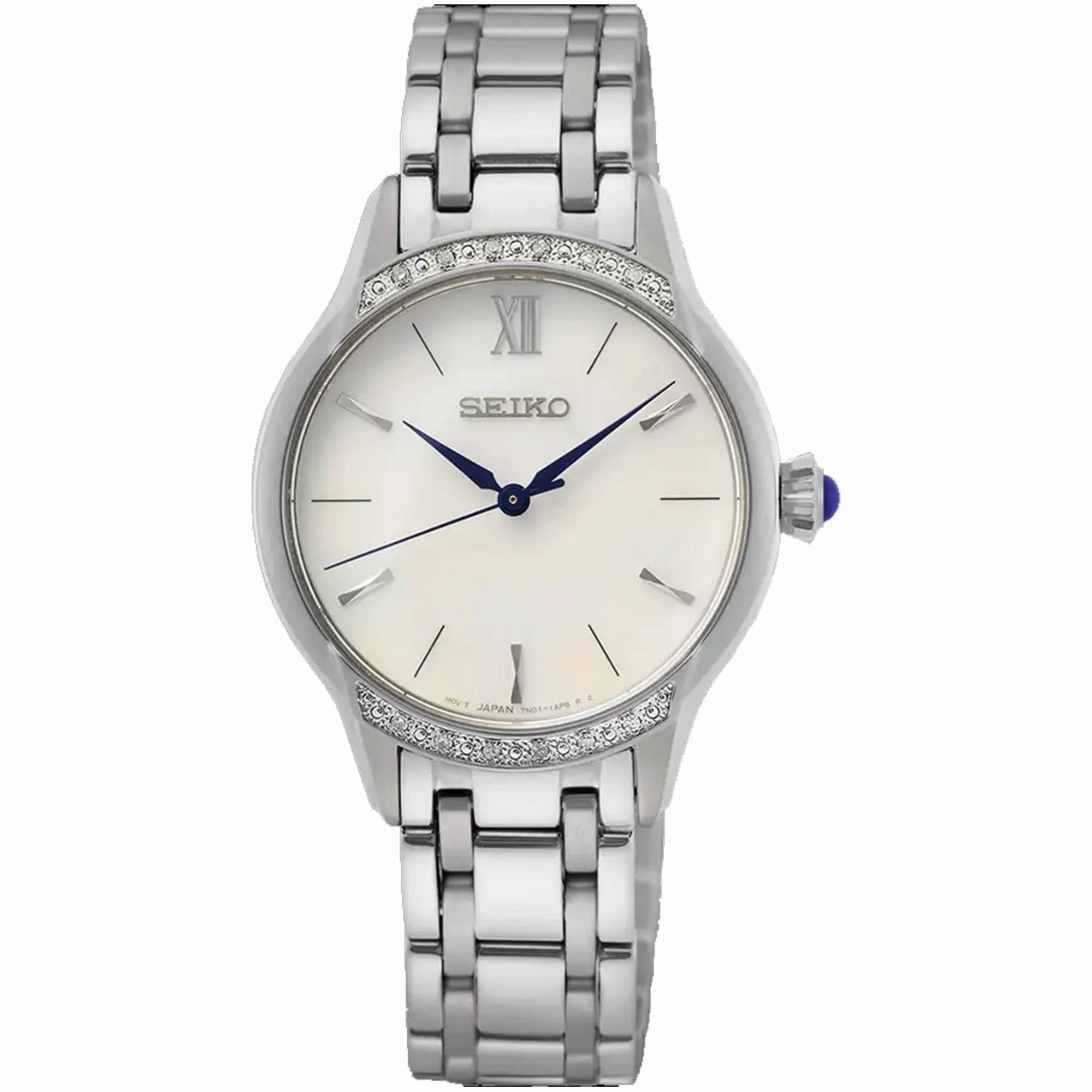 Seiko Women's Watch - Quartz White Dial Stainless Steel Bracelet | SRZ543