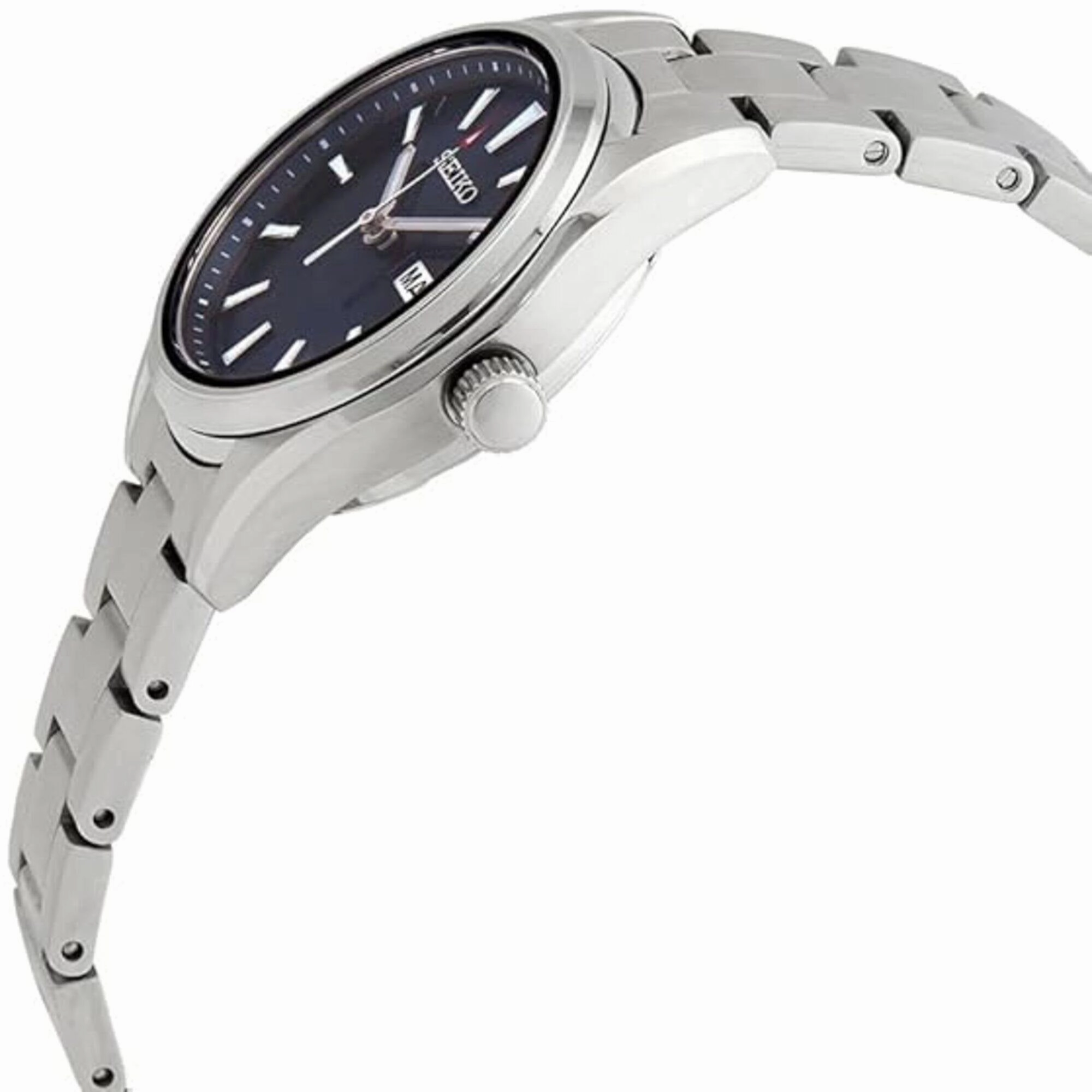 Seiko Women's Watch Classic Quartz Blue Dial Stainless Steel Bracelet SUR353P1