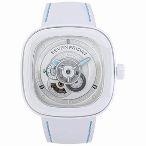 SevenFriday Men's Watch - P-Series Curacao White Day-Night Dial Automatic | P1C-05