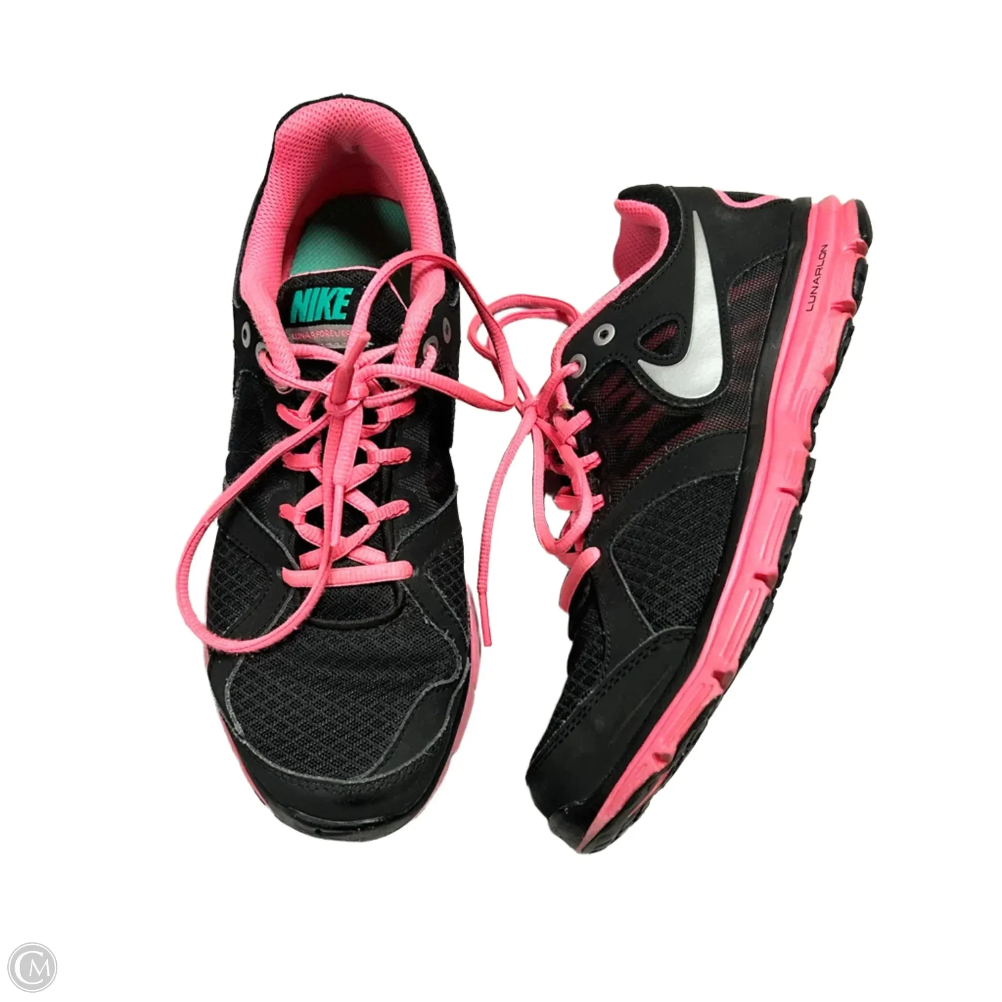 Shoes Athletic By Nike In Black & Pink, Size: 7.5