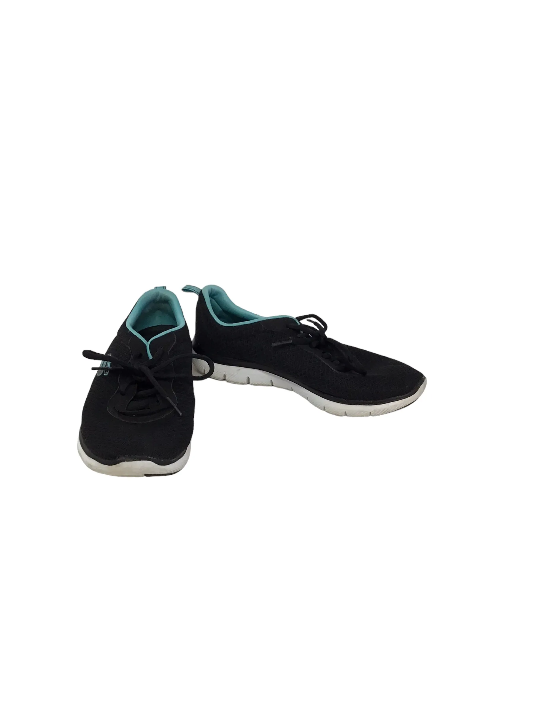 Shoes Athletic By Skechers In Black & Blue, Size: 7.5 skechers