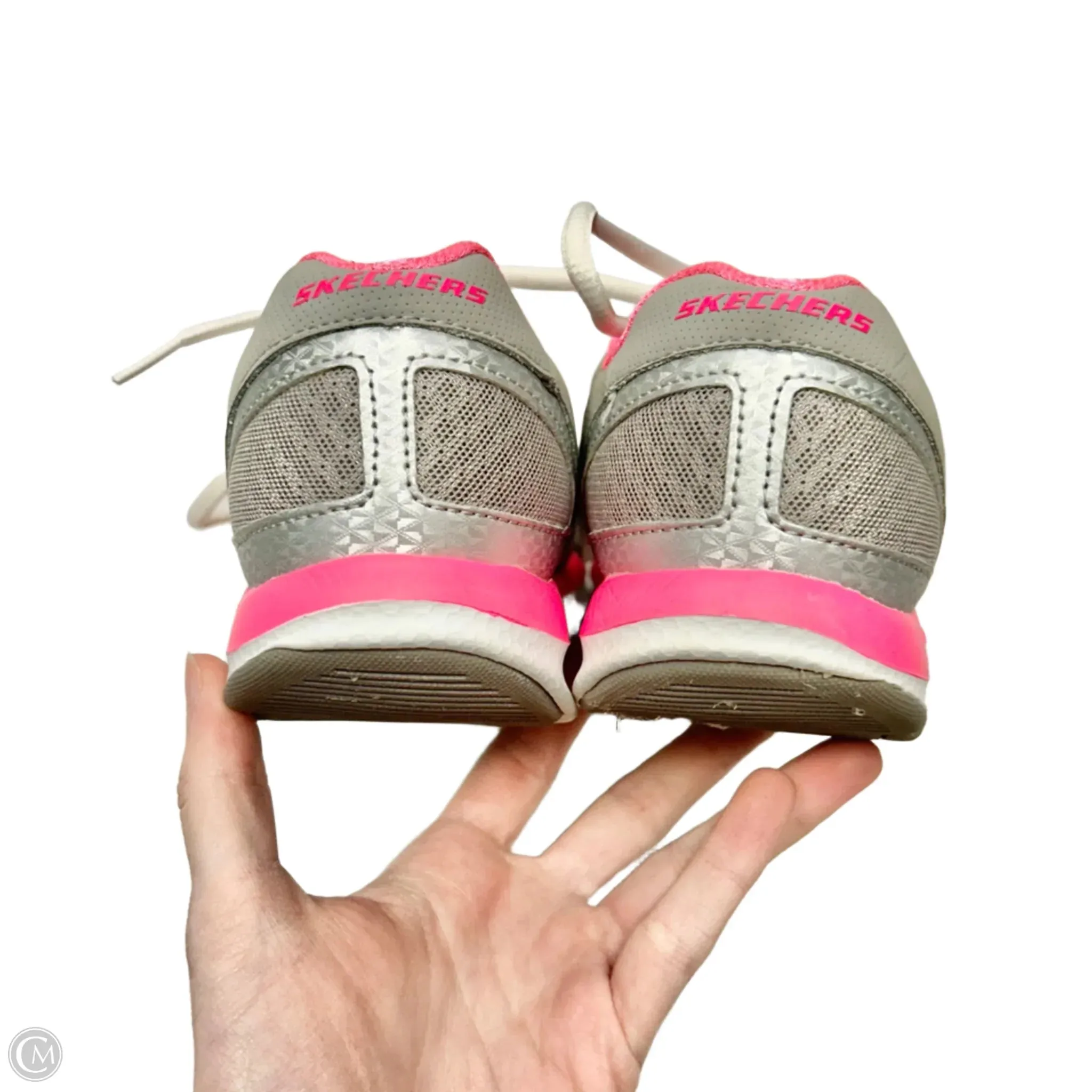 Shoes Athletic By Skechers In Grey & Pink, Size: 6 skechers