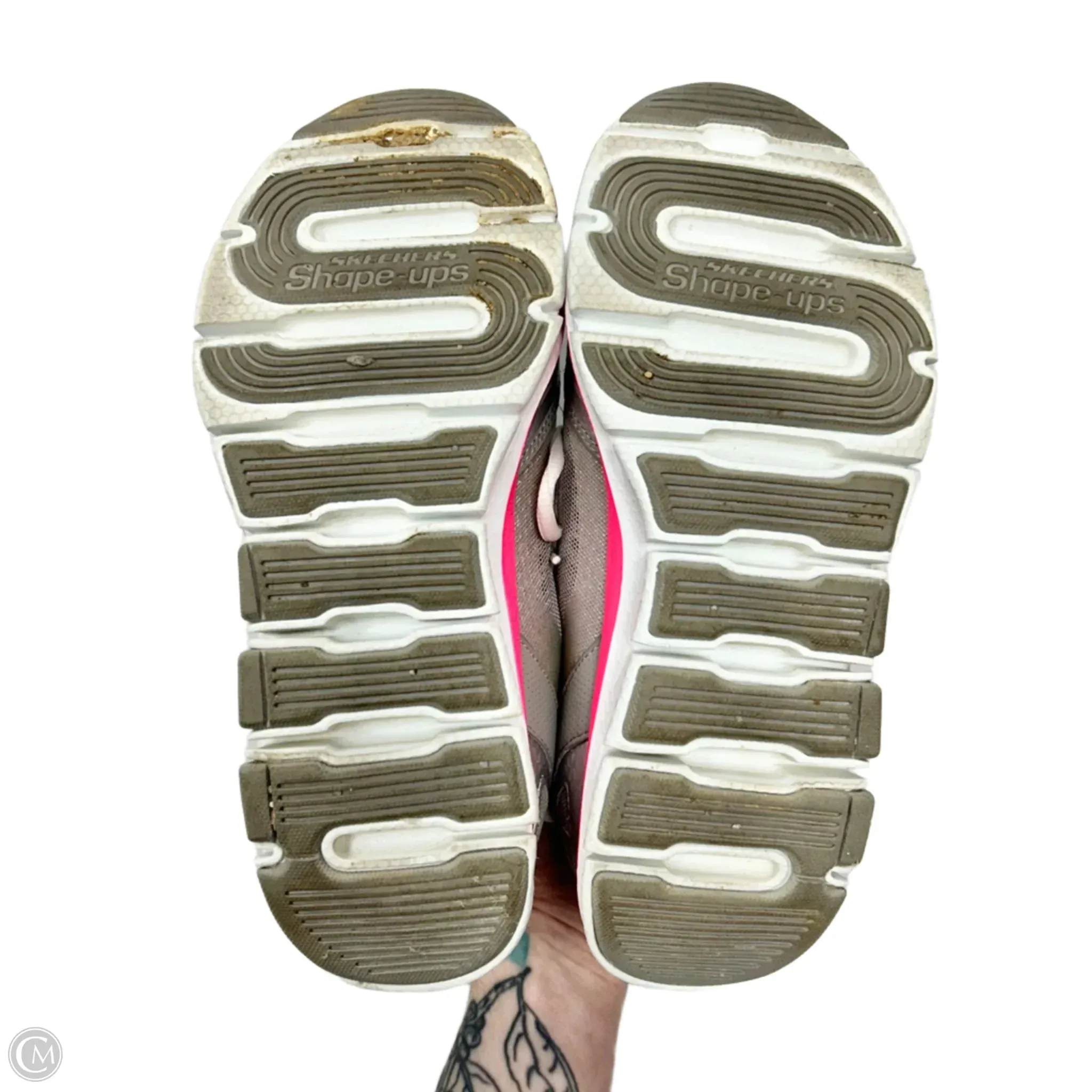 Shoes Athletic By Skechers In Grey & Pink, Size: 6 skechers