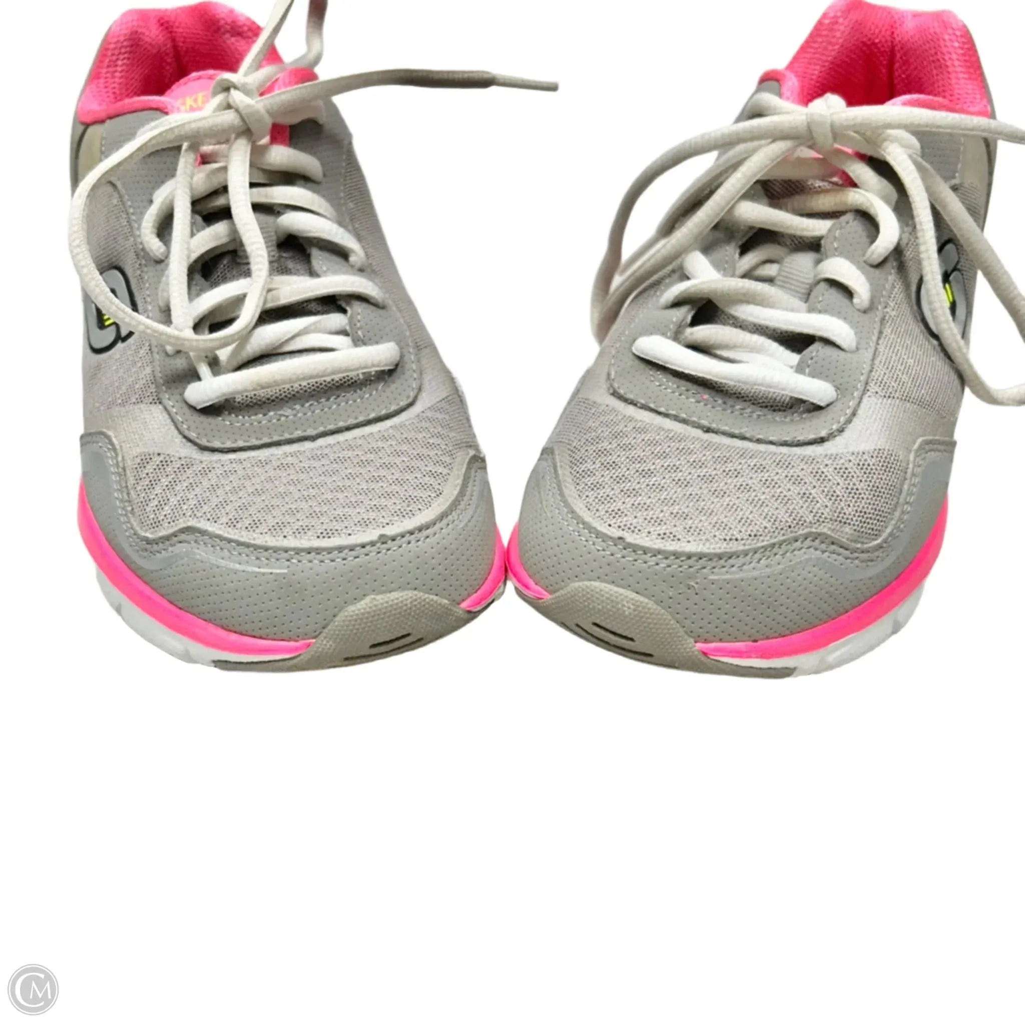 Shoes Athletic By Skechers In Grey & Pink, Size: 6 skechers
