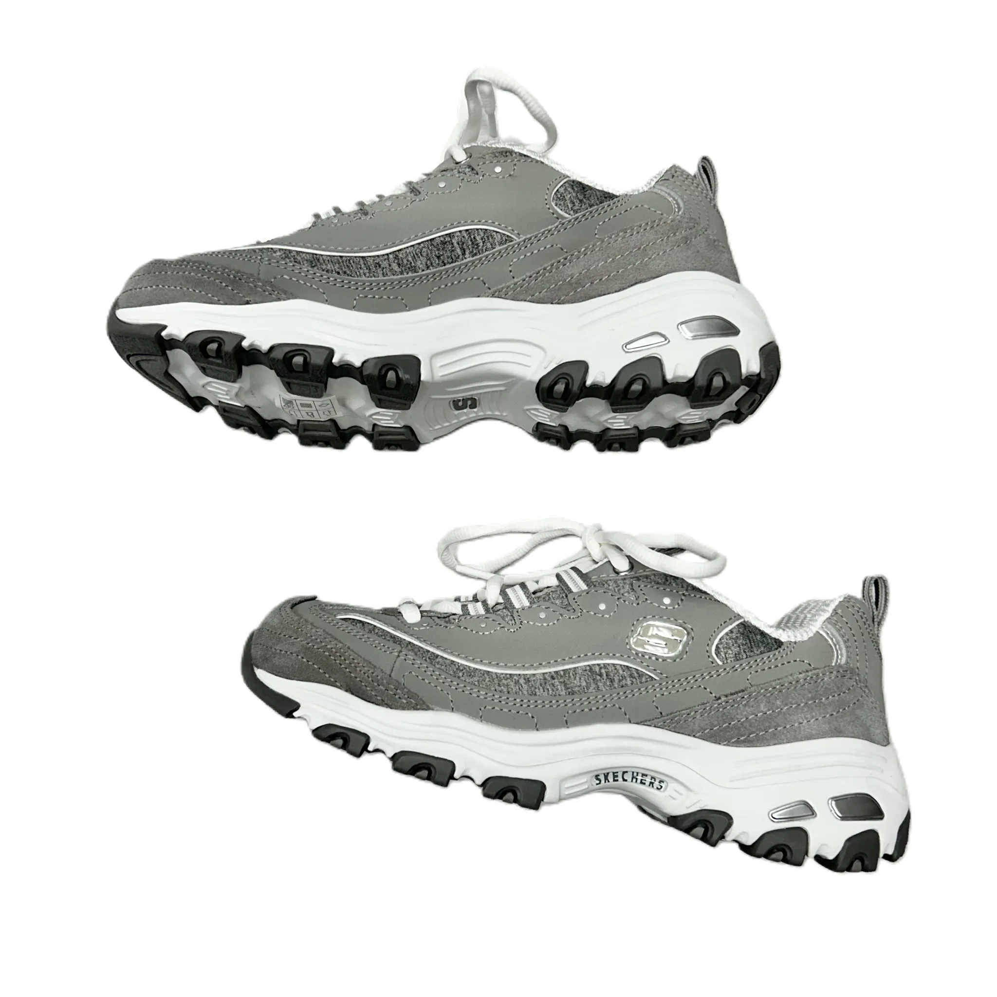 Shoes Athletic By Skechers In Grey & White, Size: 6 skechers