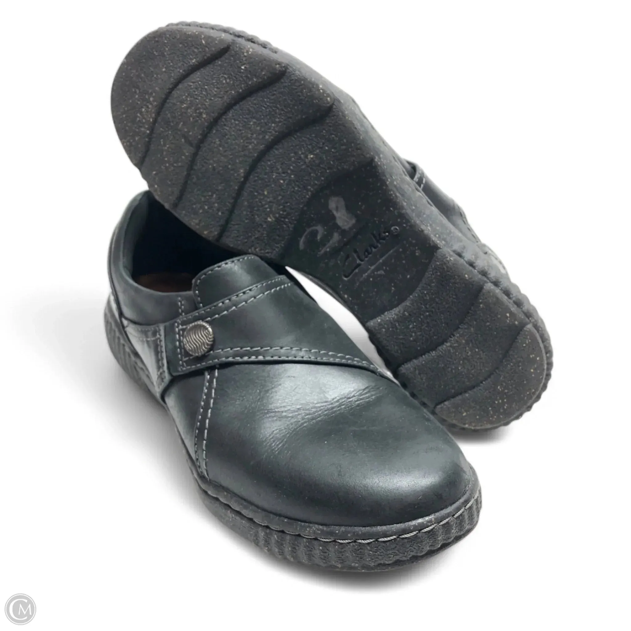 Shoes Flats By Clarks In Black, Size: 7
