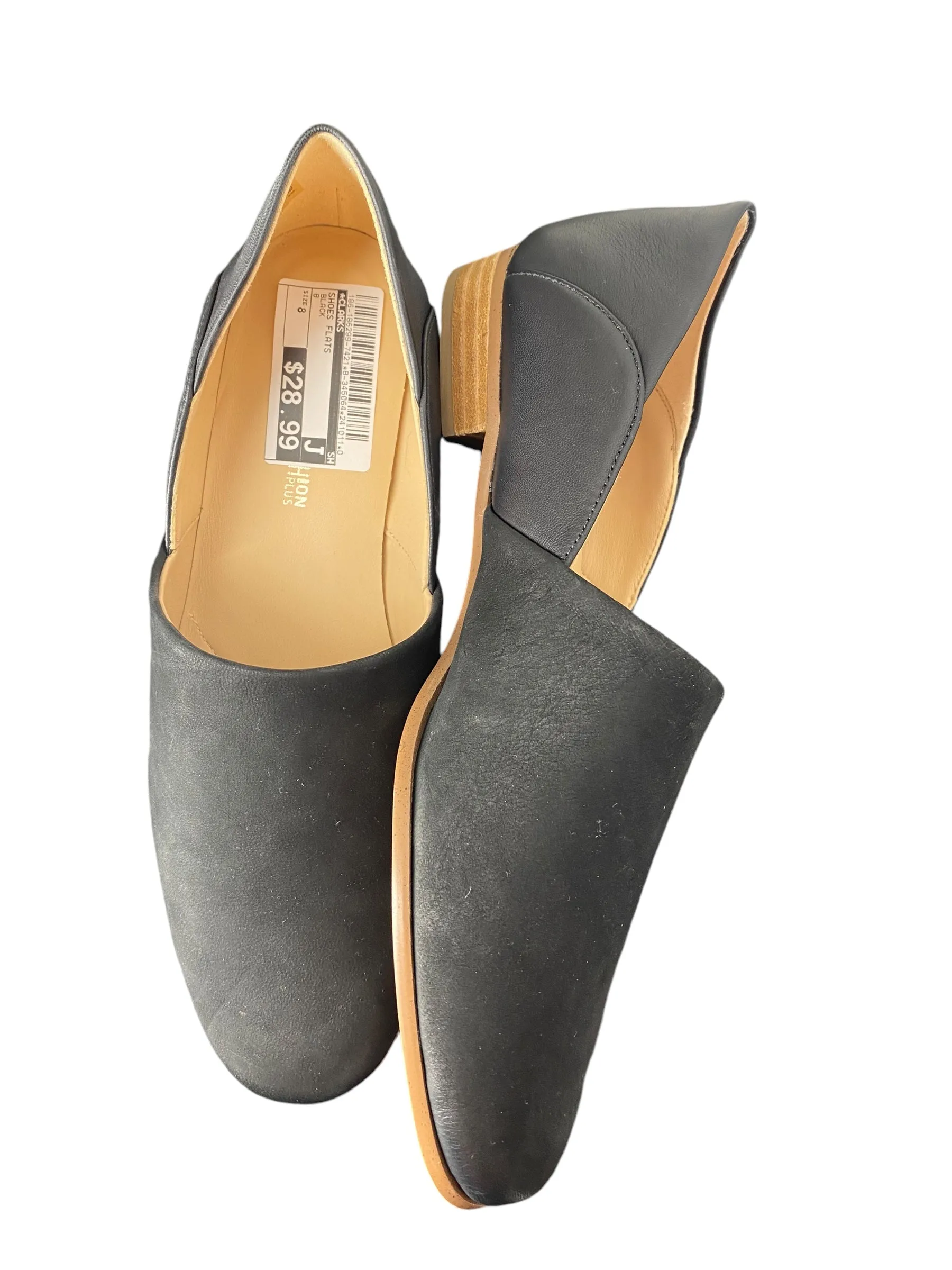 Shoes Flats By Clarks In Black, Size: 8 clarks
