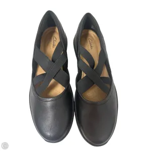 Shoes Flats By Clarks In Black, Size: 9.5