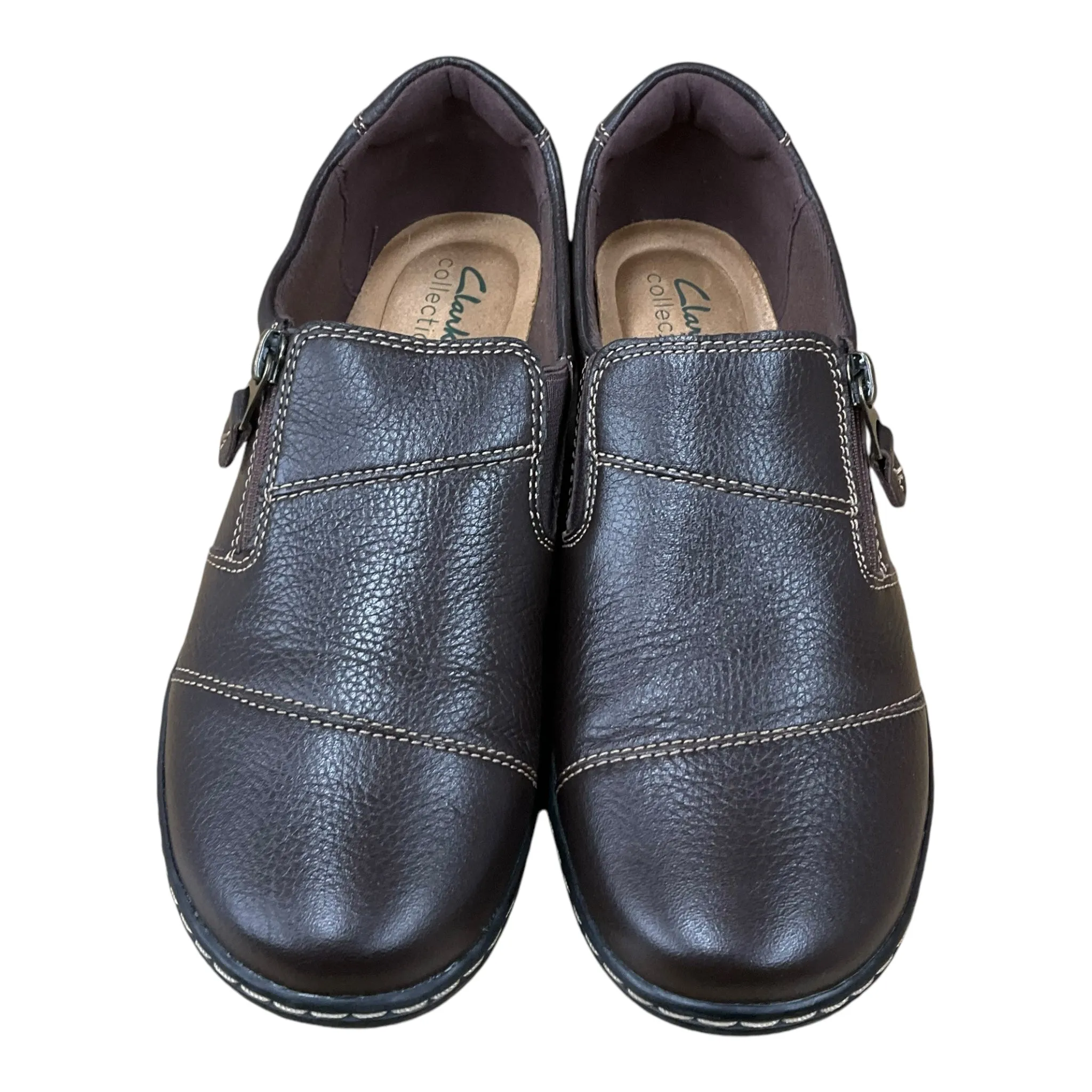Shoes Flats By Clarks In Brown, Size: 6.5 clarks