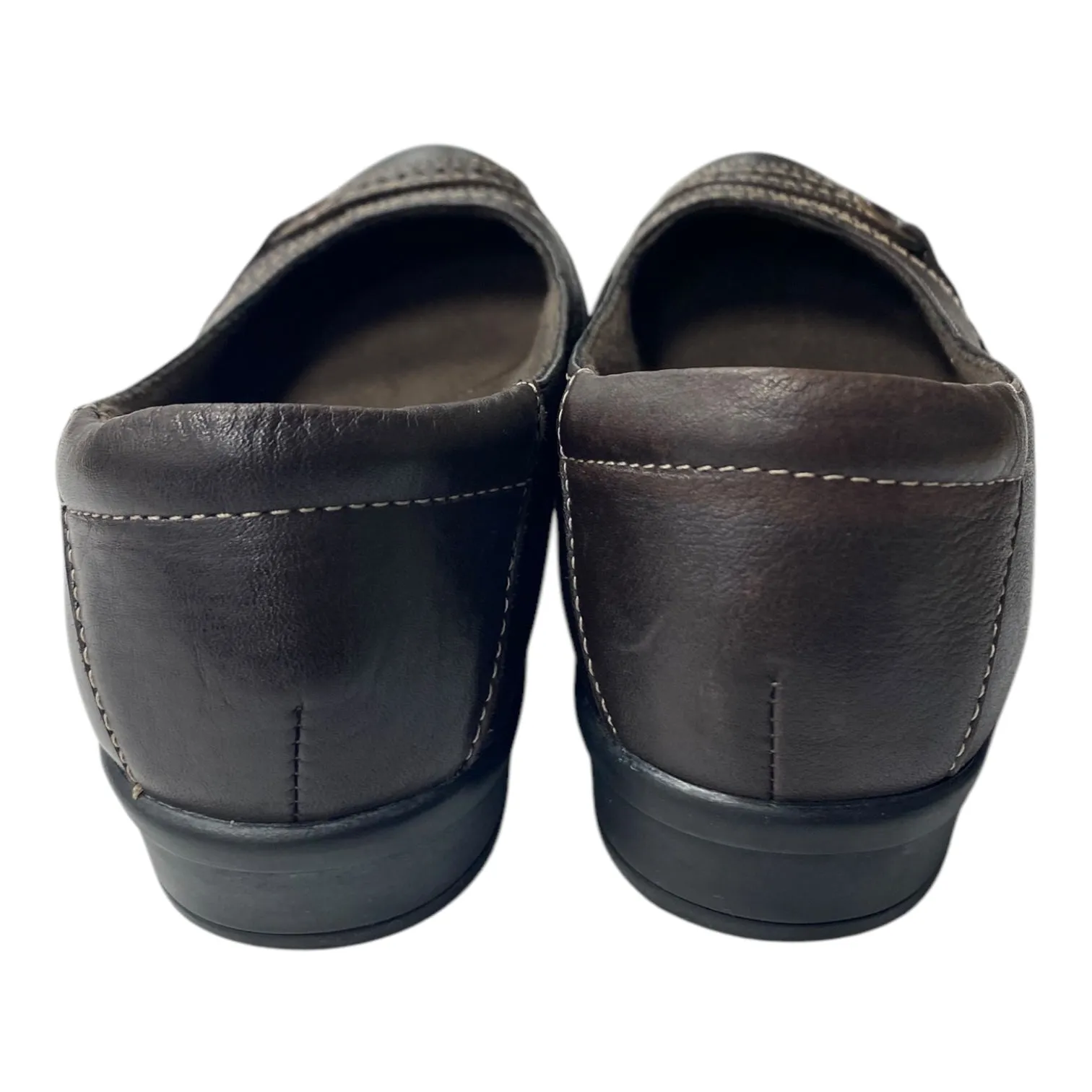 Shoes Flats By Clarks In Brown, Size:8