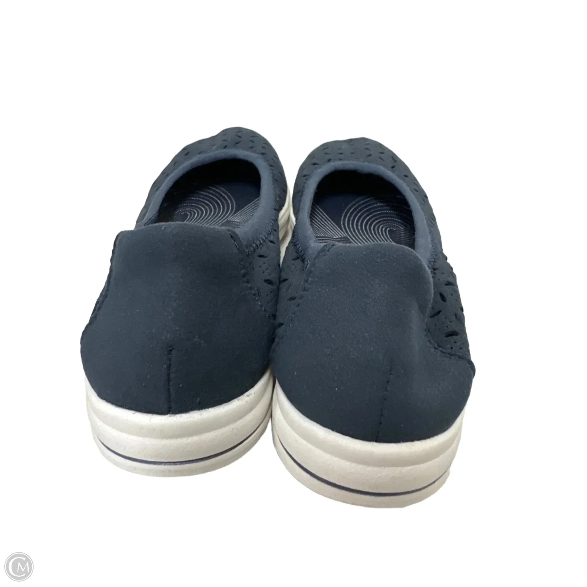 Shoes Flats By Clarks In Navy, Size: 6