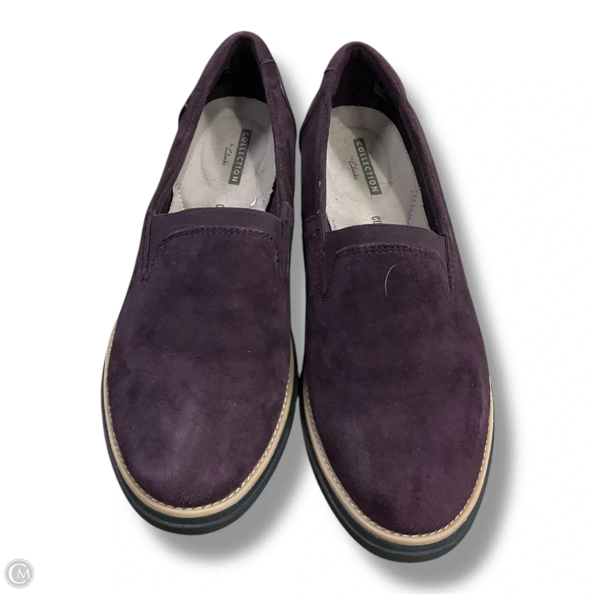 Shoes Flats By Clarks In Purple, Size: 6.5