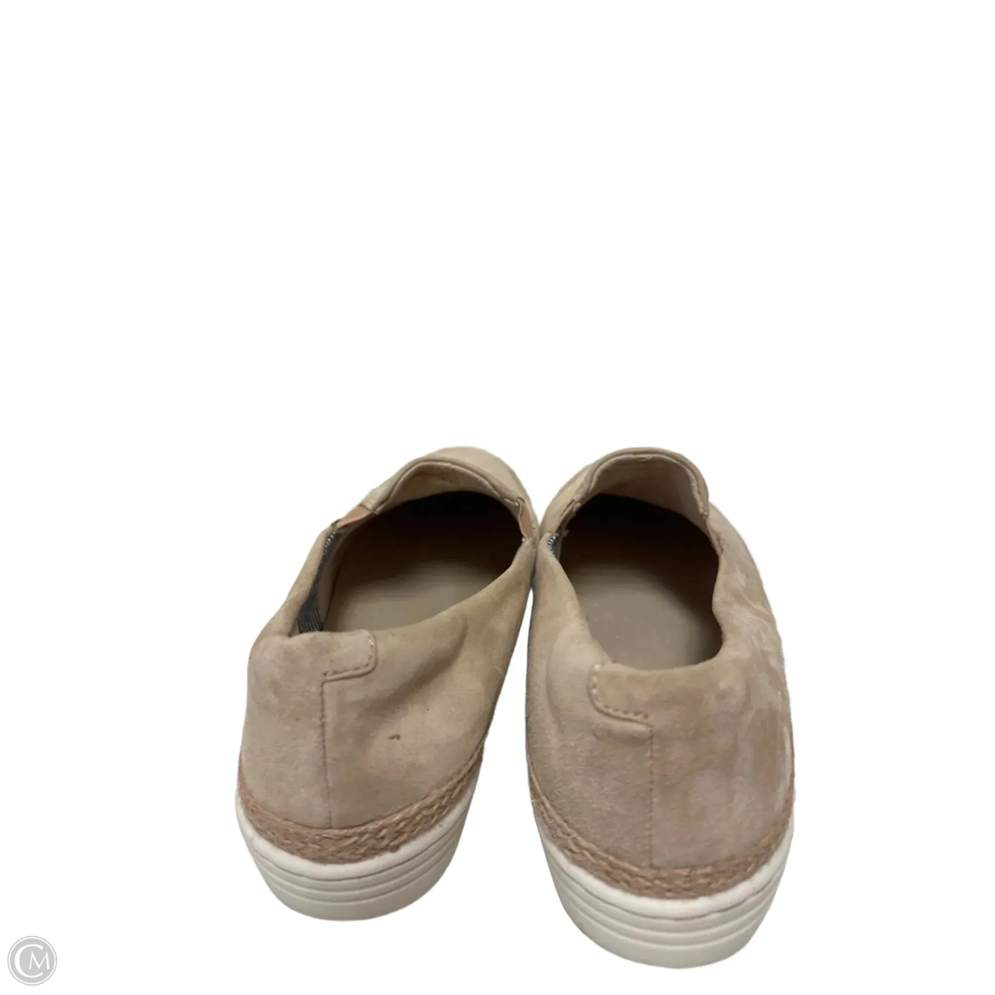 Shoes Flats By Clarks In Tan, Size: 10
