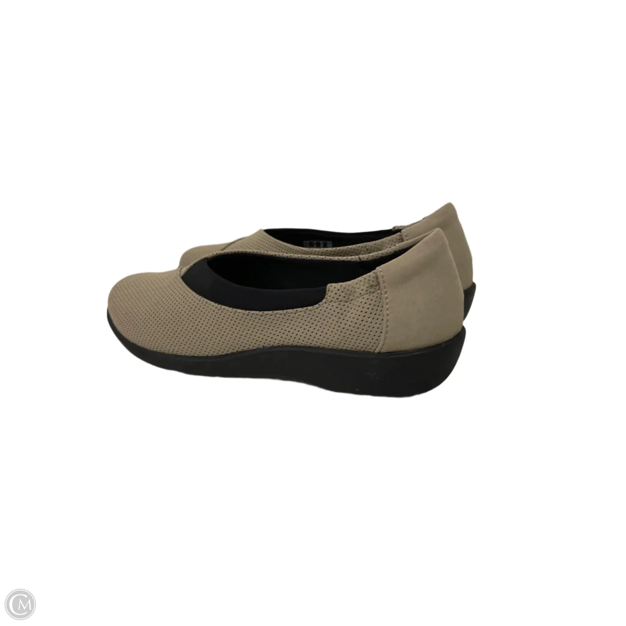 Shoes Flats By Clarks In Taupe, Size: 8
