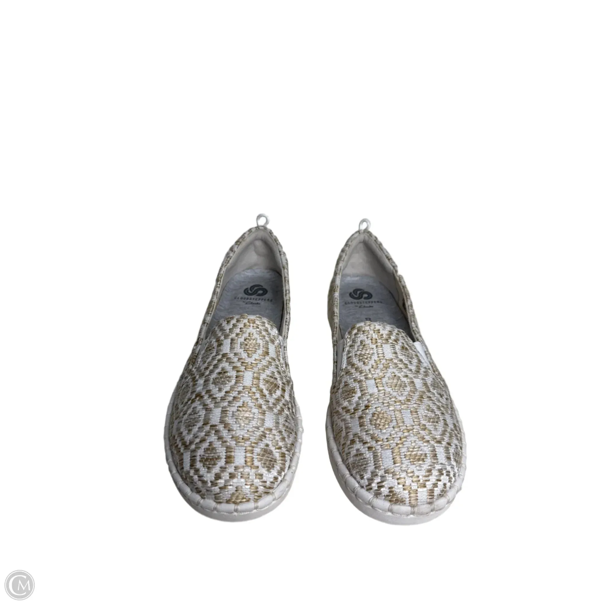 Shoes Flats By Clarks In White, Size: 6