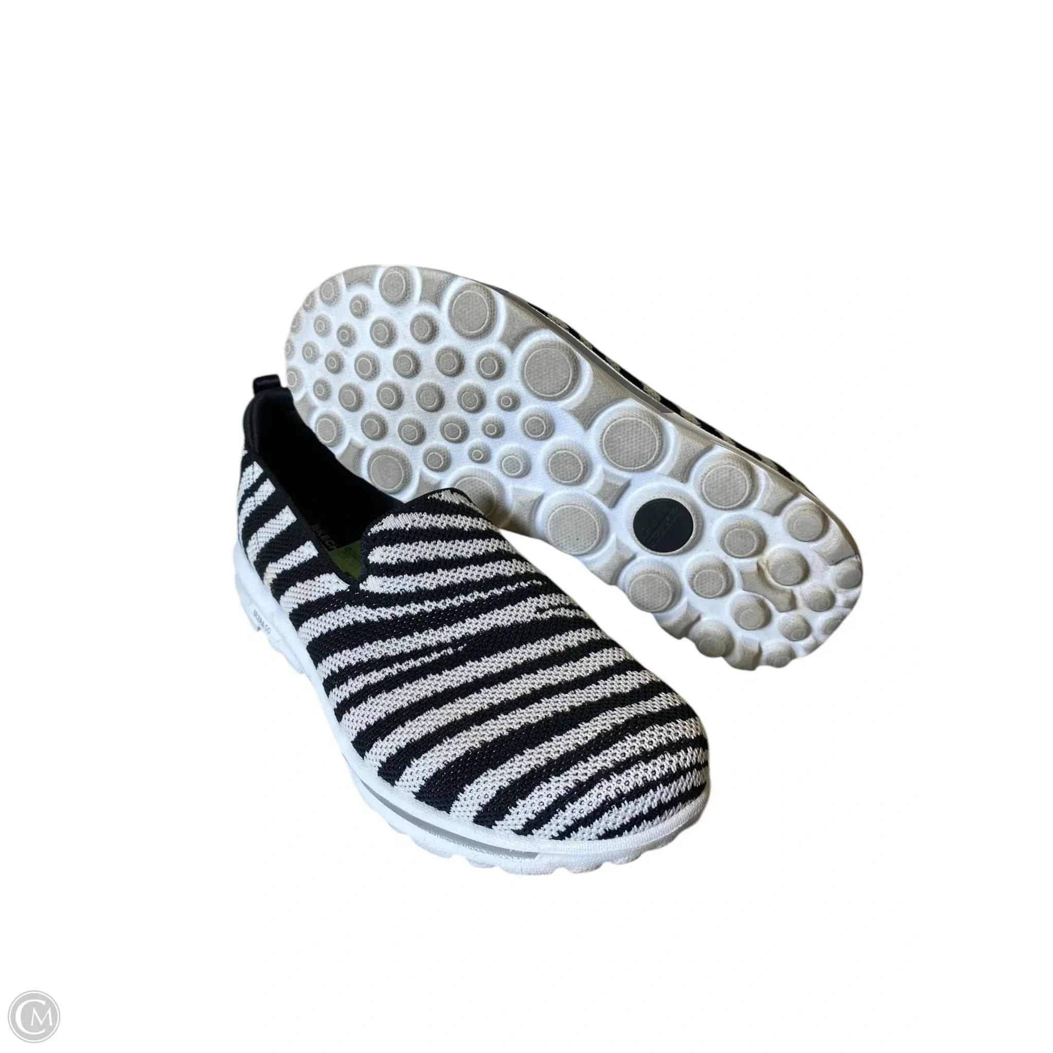 Shoes Flats By Skechers In Black & White, Size: 9 skechers