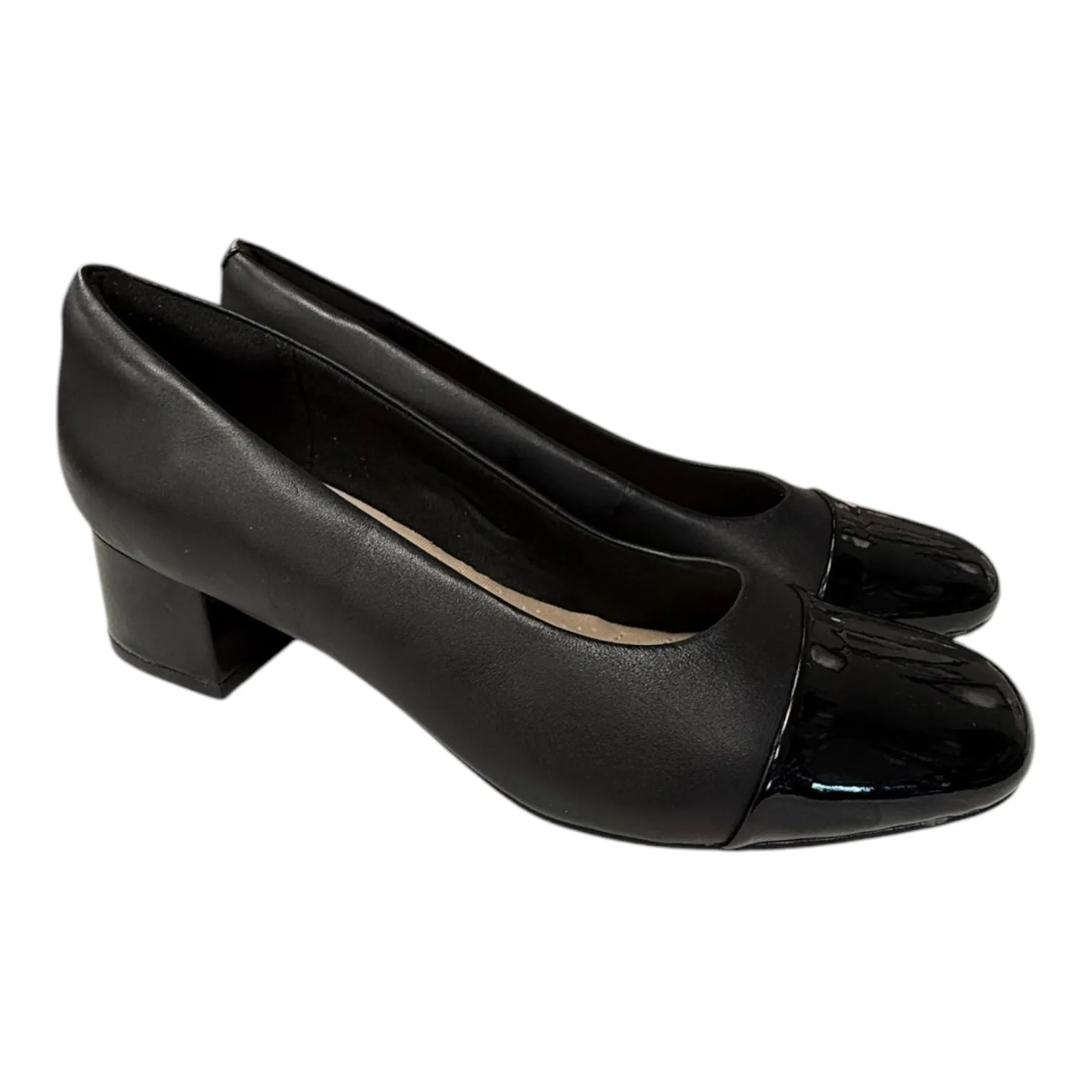 Shoes Heels Block By Clarks In Black, Size:8.5