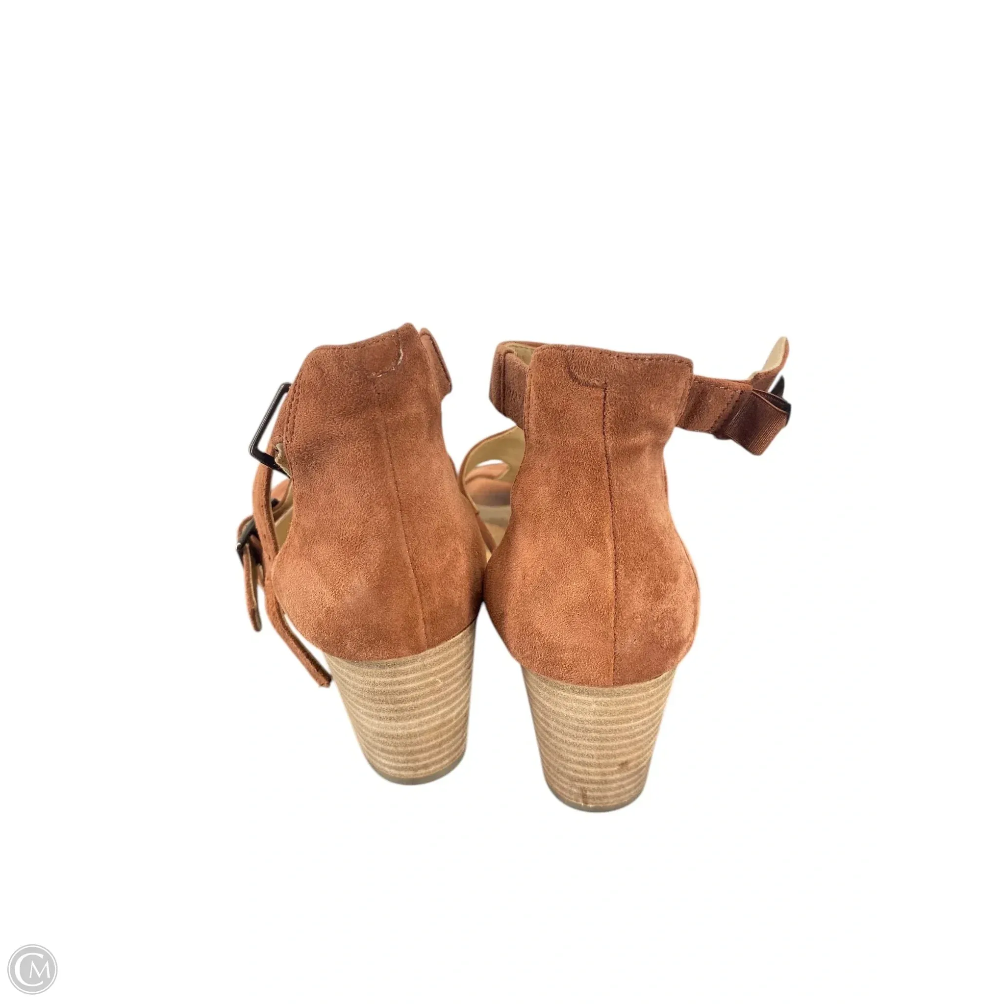Shoes Heels Block By Clarks In Maroon, Size: 8.5