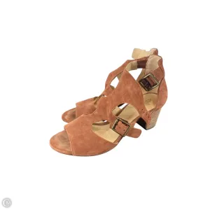 Shoes Heels Block By Clarks In Maroon, Size: 8.5
