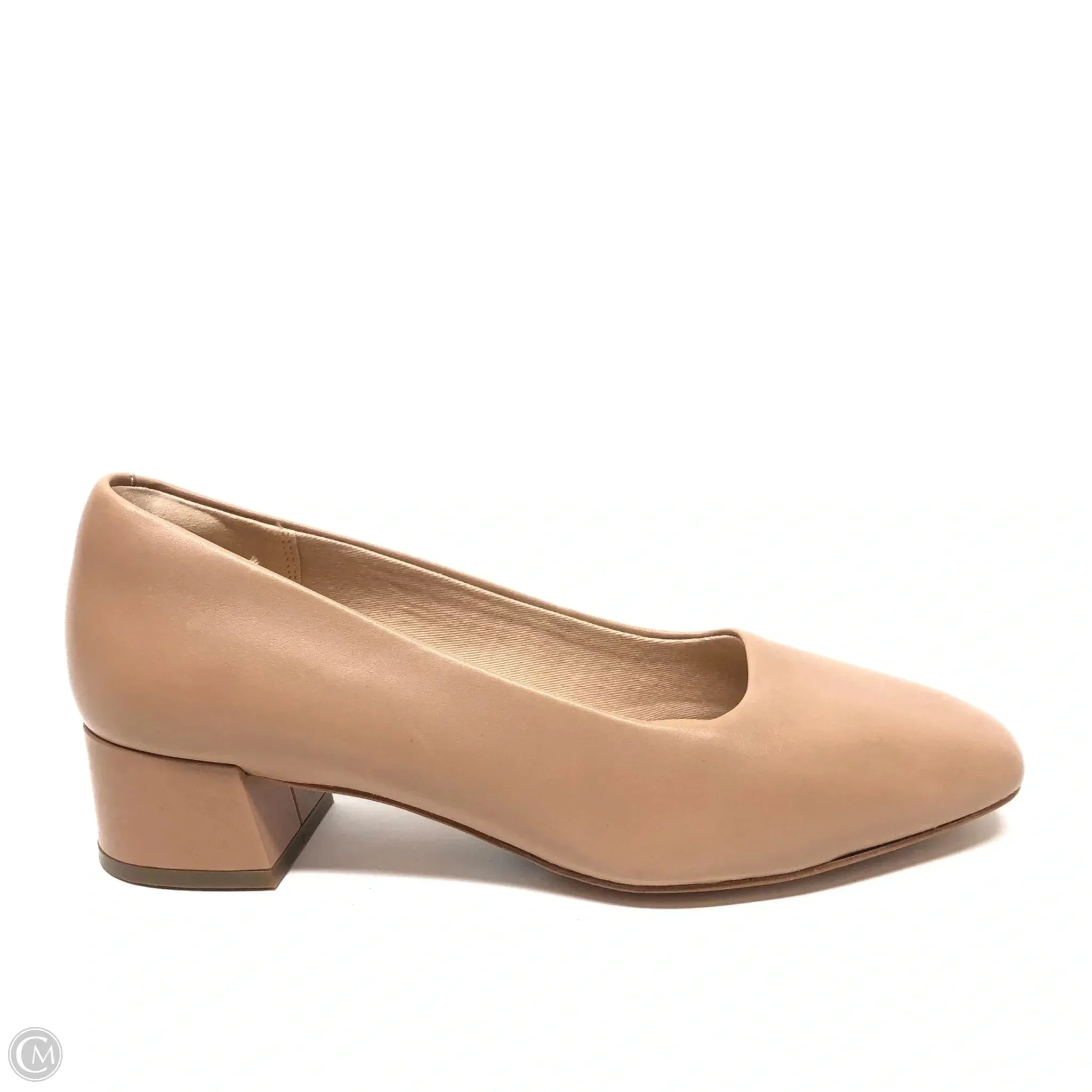 Shoes Heels Block By Clarks In Tan, Size: 9.5